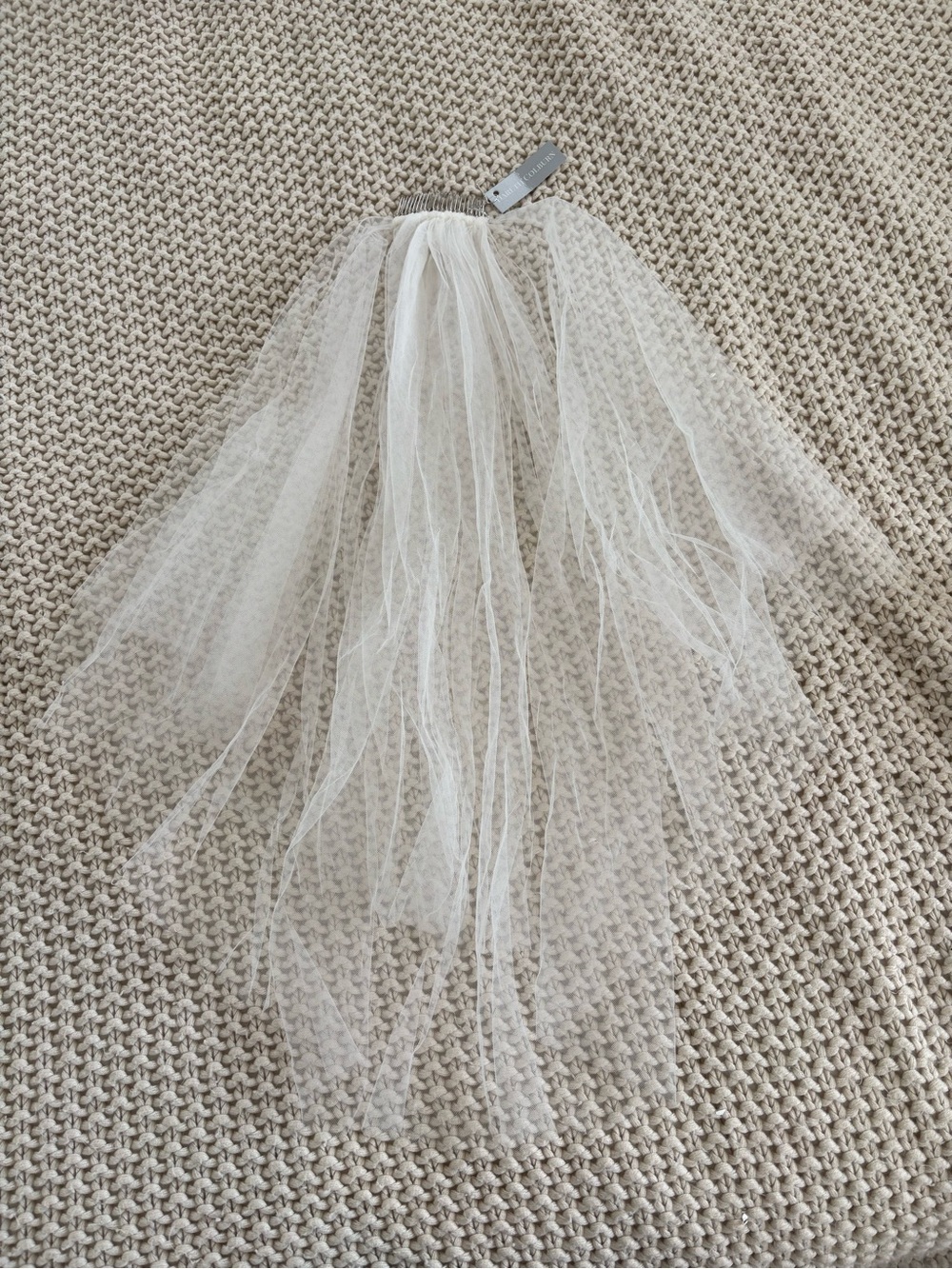 2 Layer Cut Edge Elbow Length Veil